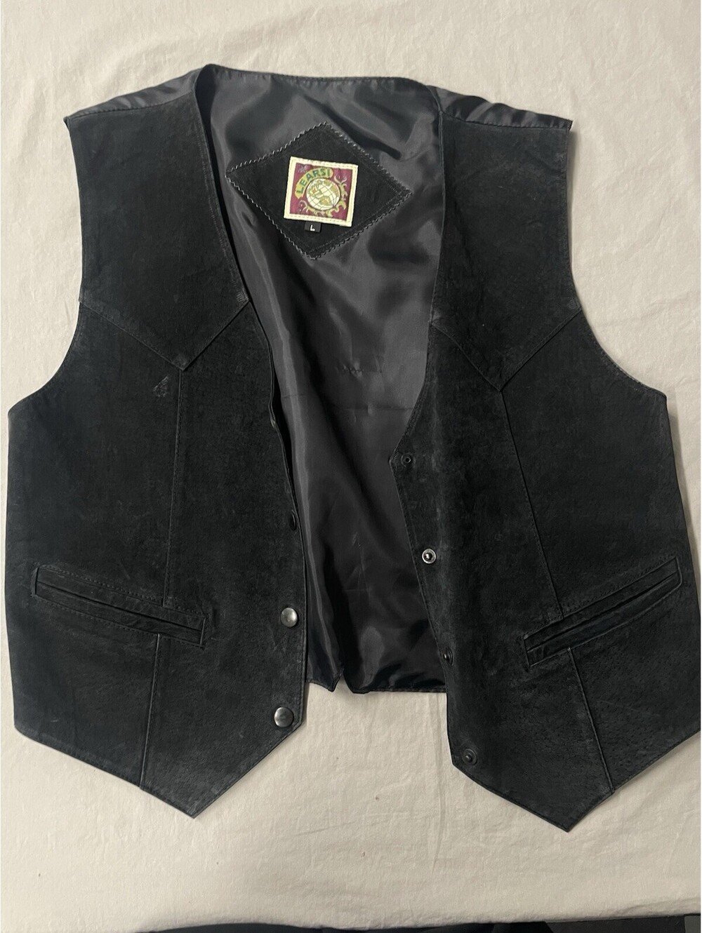 Vintage Learsi Vest Black Size Large